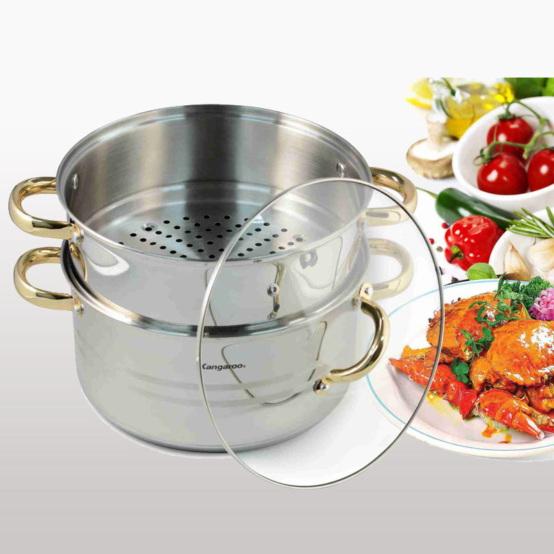 Nồi hấp Inox cao cấp 5 lớp Kangaroo KG871